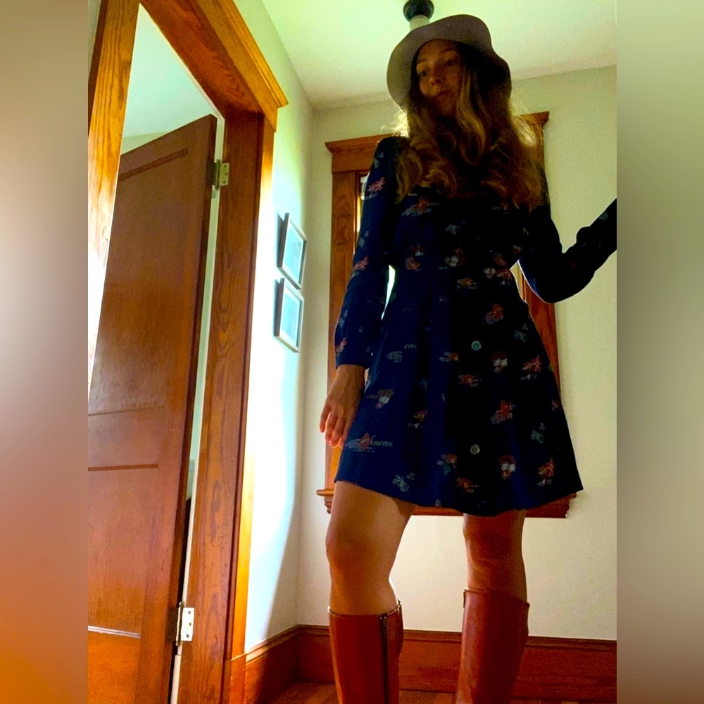 Blue Origami made in India dress